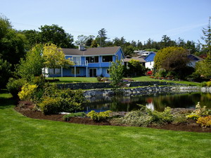 Before and after yard maintenance